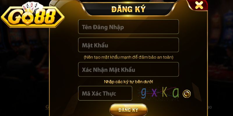 Đăng Ký Go88 2 Thực hiện vài bước đơn giản để hoàn tất đăng ký Go88